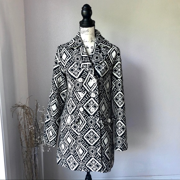 Billabong Jackets & Blazers - BillaBong Wool Geo Peacoat Double Breasted L EUC